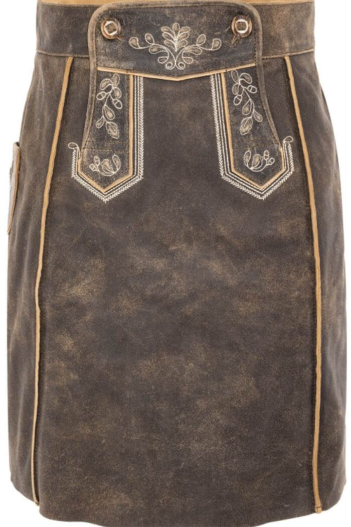 Women’s Sexy Bavarian Lederhosen Skirt – Frankfurt Flair Skirt