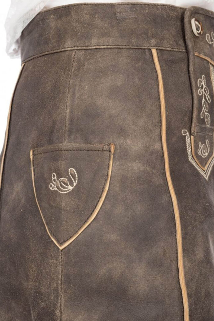 Women’s Sexy Bavarian Lederhosen Skirt – Frankfurt Flair Skirt