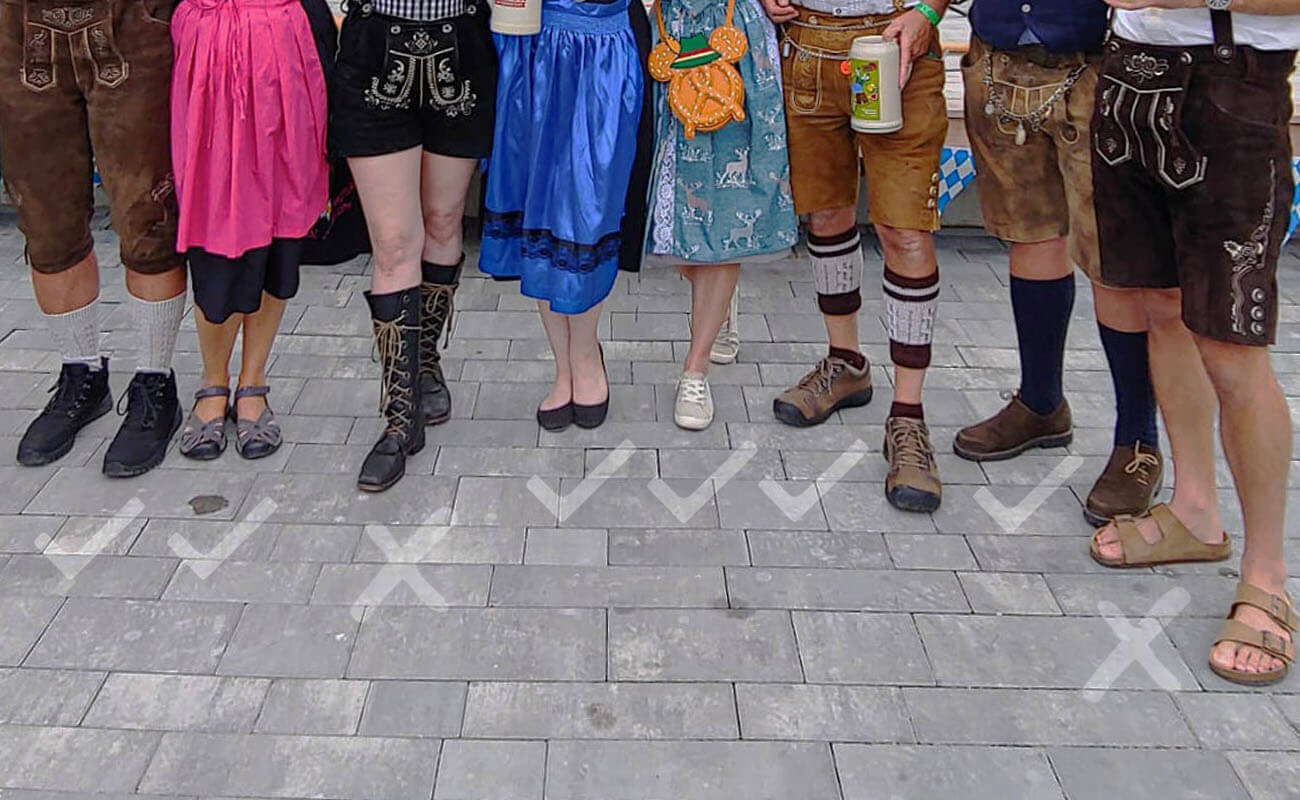 what shoes to wear with dirndl